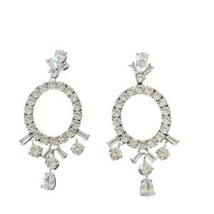 NWT Eliot Danori crystal dangle chandelier earrings